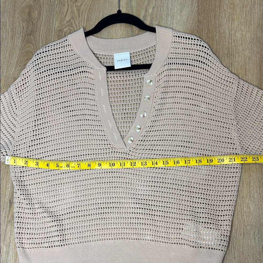 Varley Callie Cream Knit Top size XS - Picture 7 of 9